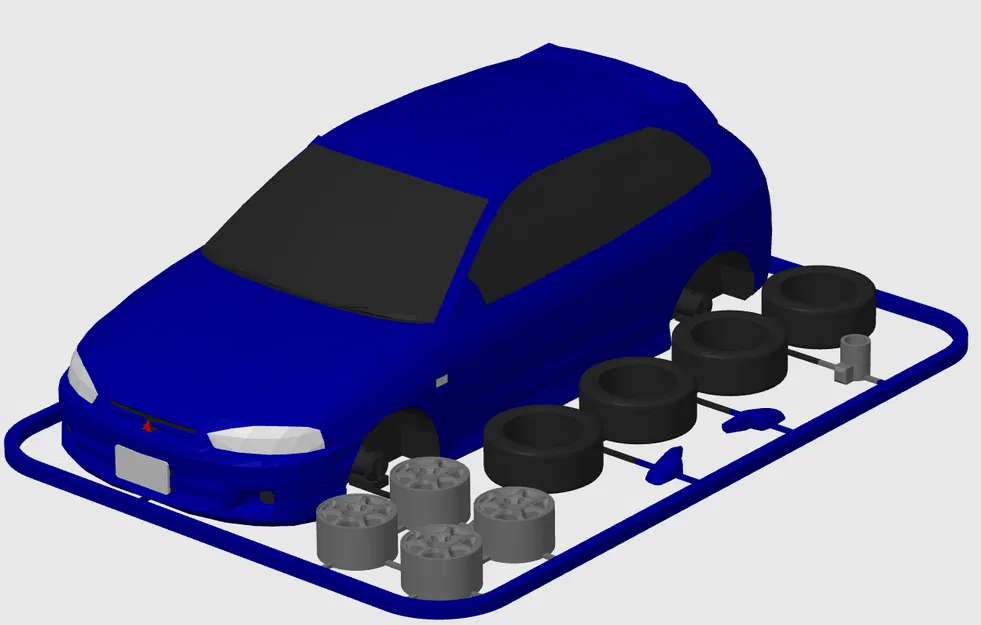 Kit Card Mitsubishi Mirage Cyborg ZR (Colt CJ0 / Mirage MK5) - Thẻ lắp ráp - Image 2