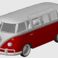 VW T1 Bus Samba “Bulli” Kit Card – Mô hình lắp ráp - Thumbnail 3