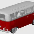 VW T1 Bus Samba “Bulli” Kit Card – Mô hình lắp ráp - Thumbnail 4