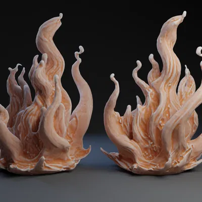 Mô Hình Ngọn Lửa 3D "Flames" - Trang Trí Bàn Làm Việc Độc Đáo