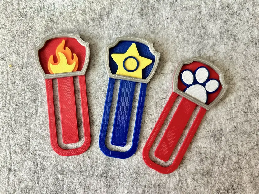 Bookmark Paw Patrol // Lesezeichen với badge Paw Patrol - Image 2