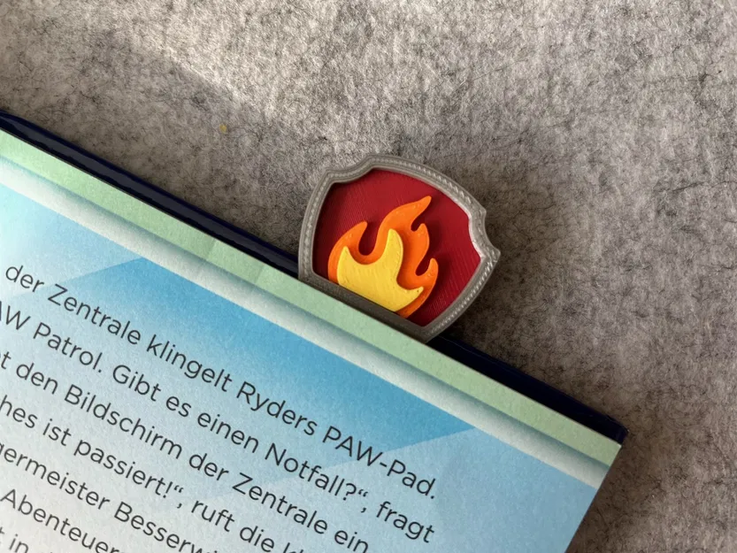 Bookmark Paw Patrol // Lesezeichen với badge Paw Patrol - Image 4