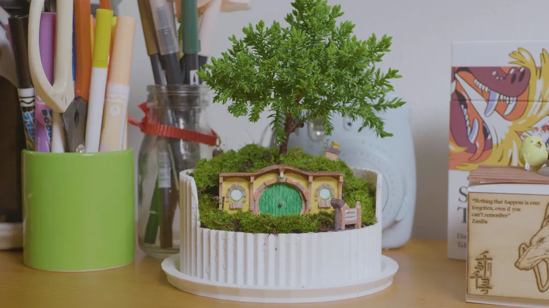 Chậu Bonsai Terrarium Hobbiton (Lord of the Rings) - Bag End - Image 3