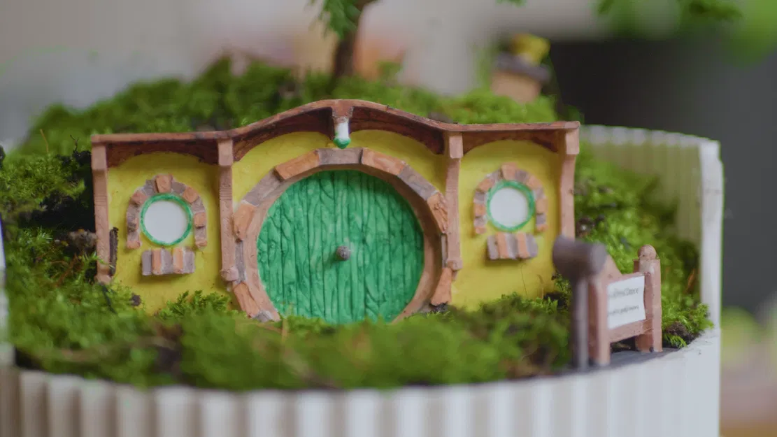 Chậu Bonsai Terrarium Hobbiton (Lord of the Rings) - Bag End - Image 5