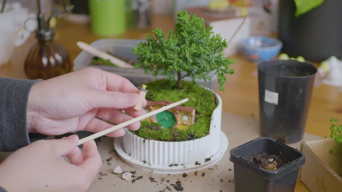 Chậu Bonsai Terrarium Hobbiton (Lord of the Rings) - Bag End - Image 7