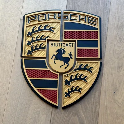 Biểu Tượng Porsche "Ultimate" Khổng Lồ - Mô Hình In 3D 5 Mảnh