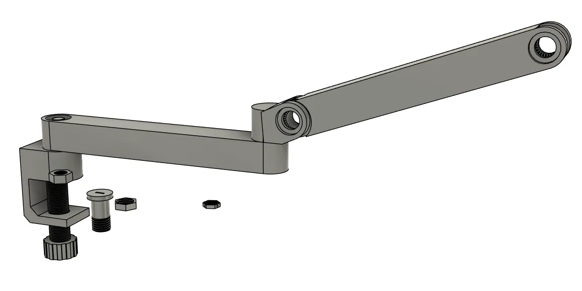 Tay Mic Low Profile Cứng Cáp Hơn (Sturdier Low Profile Mic arm) - Image 1