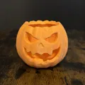 Hũ/Khay kẹo hình bí ngô có nắp (Kürbis Süßigkeiten Topf / pumpkin candy pot) - Thumbnail 4