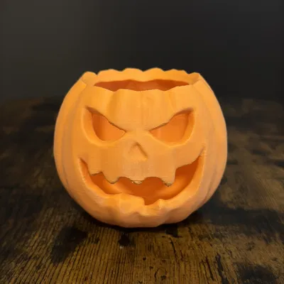Hũ/Khay kẹo hình bí ngô có nắp (Kürbis Süßigkeiten Topf / pumpkin candy pot)