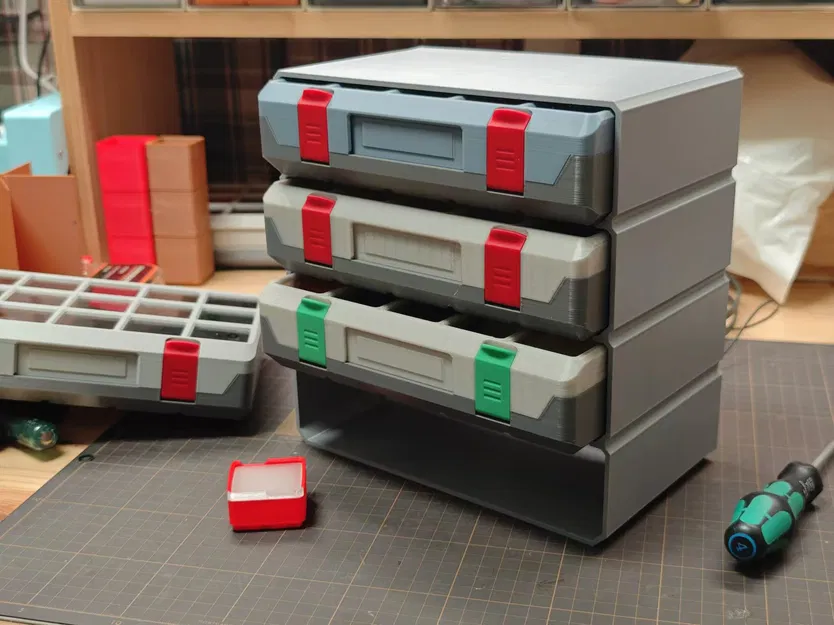 Kệ Parametric cho Modern Gridfinity Case (Gridfinity) - Image 3