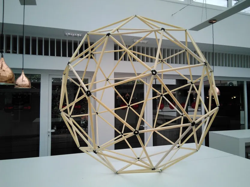 Fast dome – Bộ hub in 3D dựng geodesic dome - Image 1