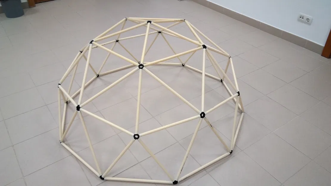 Fast dome – Bộ hub in 3D dựng geodesic dome - Image 3