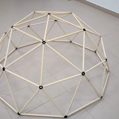 Fast dome – Bộ hub in 3D dựng geodesic dome