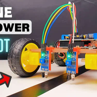 Khung Xe Robot Tự Lái Theo Dòng Kẻ (Line Follower Robot)