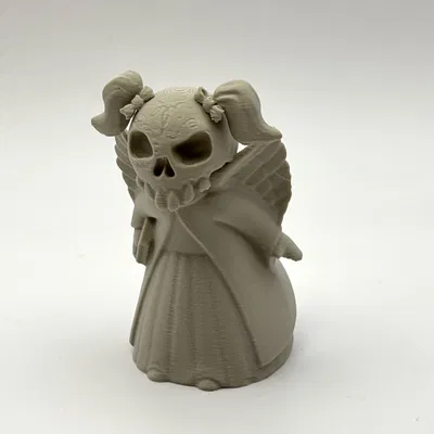 Tượng Thiên Thần Bộ Xương Trang Trí Halloween Độc Đáo