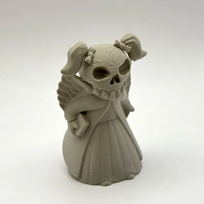 Tượng Thiên Thần Bộ Xương Trang Trí Halloween Độc Đáo