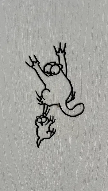 Tranh Dán Tường 3D Mèo Simon Số 7 - Trang Trí Độc Đáo - Image 1