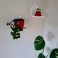 Kệ treo tường mini để cây (Mini plant shelf / floating shelf) - Thumbnail 1
