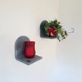 Kệ treo tường mini để cây (Mini plant shelf / floating shelf) - Thumbnail 2