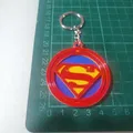 Móc Khóa Superman Keychain Dạng Xoay - Thumbnail 3