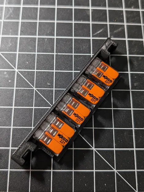 Voron Trident / 2.4 parametric Wago 221 mount (tham số OpenSCAD) - Image 2