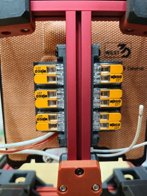 Giá đỡ WAGO 221 cho thanh nhôm định hình 1515 bằng OpenSCAD - Image 2