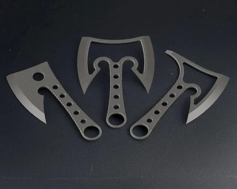 Bộ 3 Rìu Ném Đa Năng 3D - Đạo Cụ Cosplay & Trang Trí - Image 1