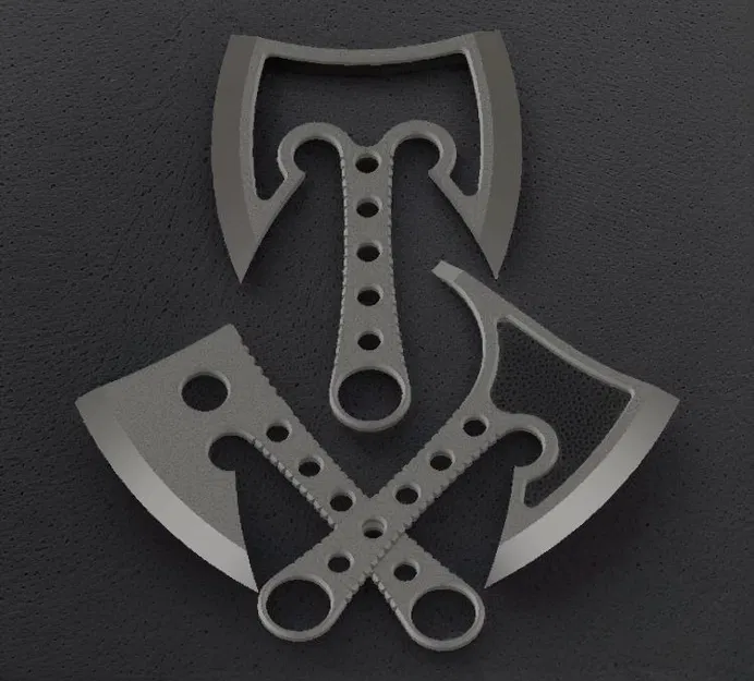 Bộ 3 Rìu Ném Đa Năng 3D - Đạo Cụ Cosplay & Trang Trí - Image 2