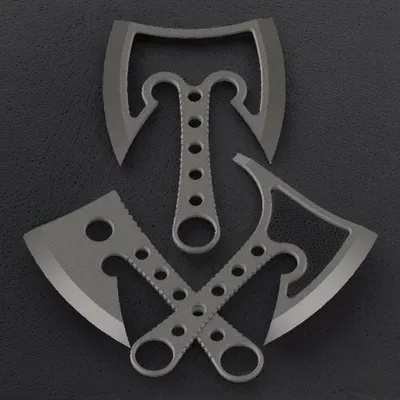 Bộ 3 Rìu Ném Đa Năng 3D - Đạo Cụ Cosplay & Trang Trí