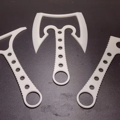 Bộ 3 Rìu Ném Đa Năng 3D - Đạo Cụ Cosplay & Trang Trí