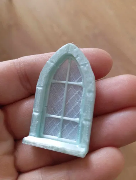 Cửa Sổ Gothic 3D Cho Mô Hình TTRPG, Diorama - Image 1