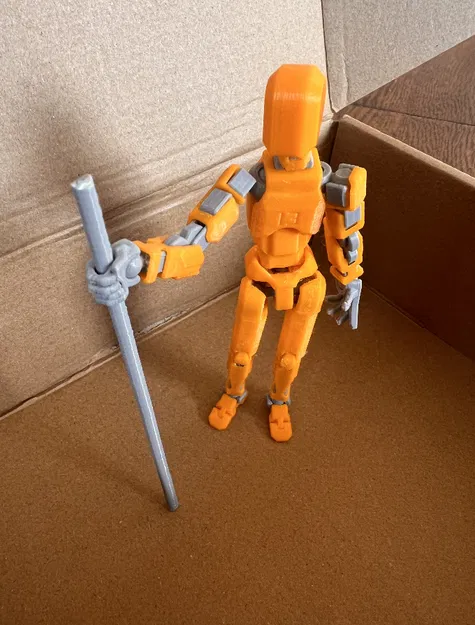 Dummy 13 Staffs – Bộ gậy in 3D nhiều kích thước cho figure Dummy 13 - Image 2