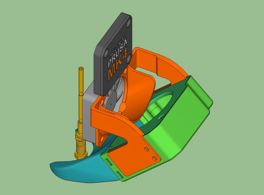 MK4S - Ốp gió Hotend-Fan & ngàm giữ Print-Fan - Image 1
