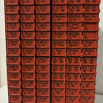 Hộp đựng linh kiện điện tử có ngăn kéo