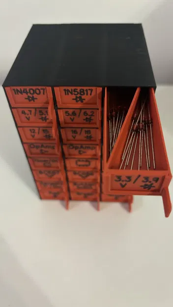 Hộp đựng linh kiện điện tử có ngăn kéo - Image 3