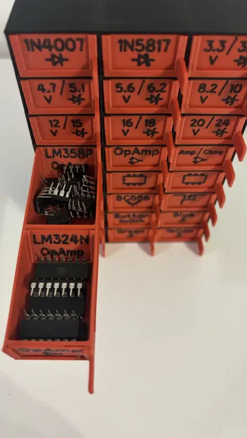 Hộp đựng linh kiện điện tử có ngăn kéo - Image 4