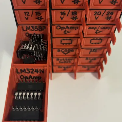 Hộp đựng linh kiện điện tử có ngăn kéo