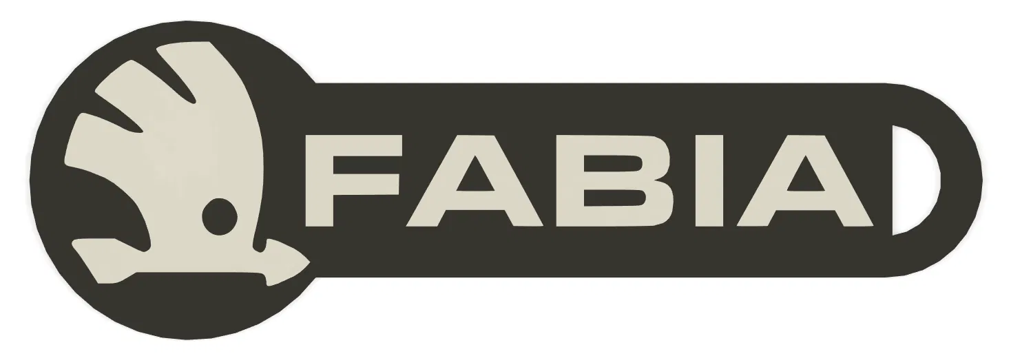 Thẻ Giữ Xe Škoda Fabia 3D - Image 1