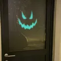Mặt ma Halloween phát sáng trong bóng tối dán cửa sổ - Thumbnail 2