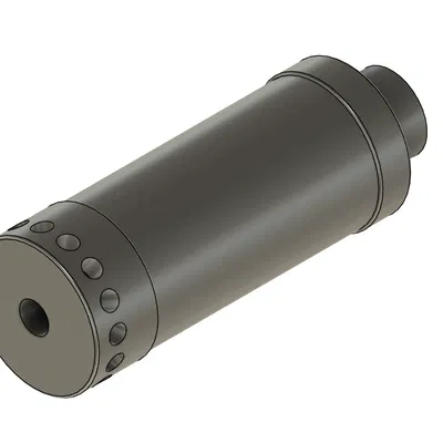 Giảm Thanh DTK Putnik Airsoft 3D - Ren 24mm CW & Adapter 14mm CCW