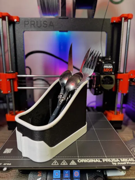 Égouttoir à Couverts – Giá úp dao muỗng nĩa mô-đun 4-trong-1 - Image 4