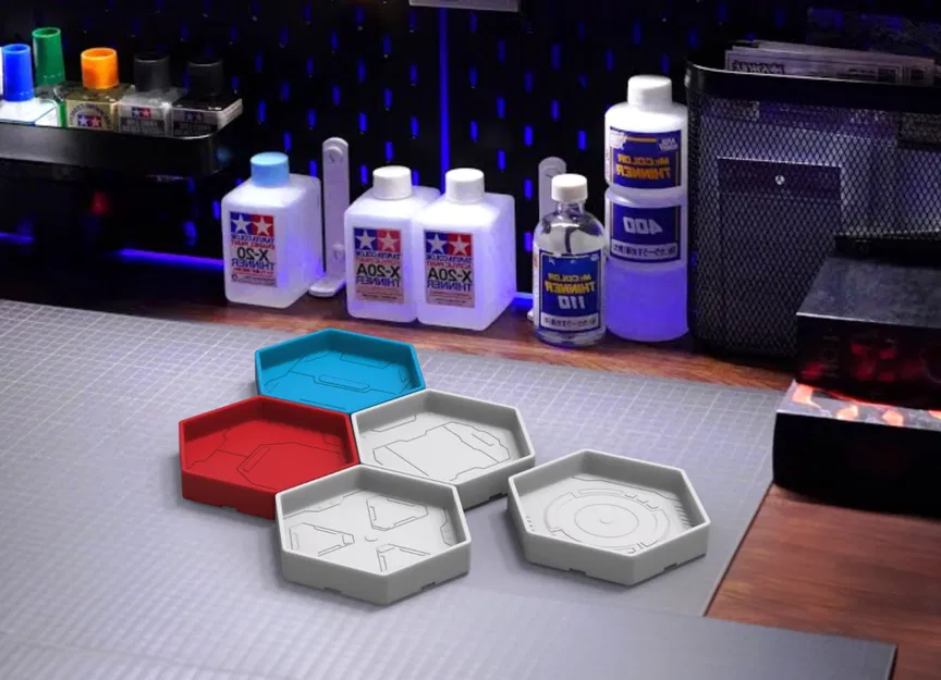 Khay phân loại liên kết dạng tổ ong – phong cách Gunpla - Image 1