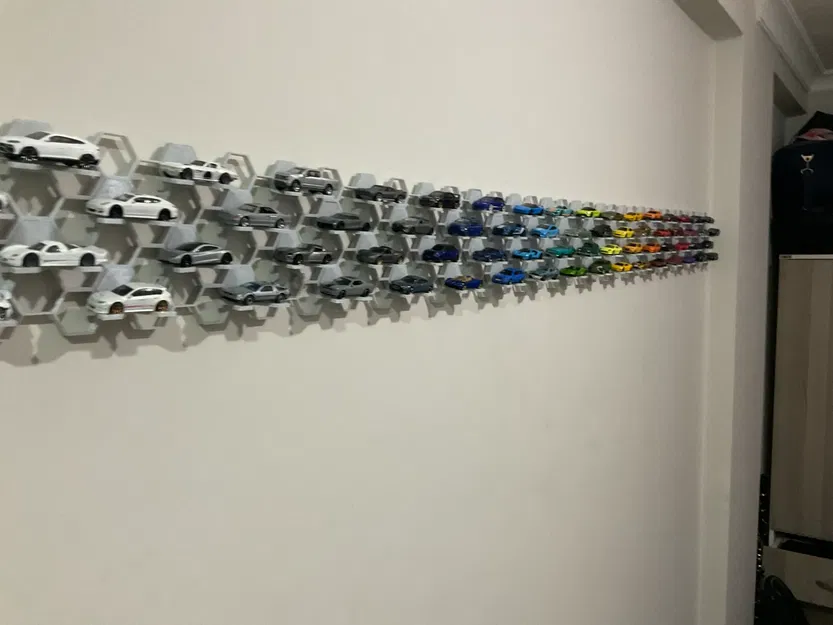 Kệ Treo Tường Tổ Ong Cho Xe Hotwheels Không Giới Hạn - Image 2