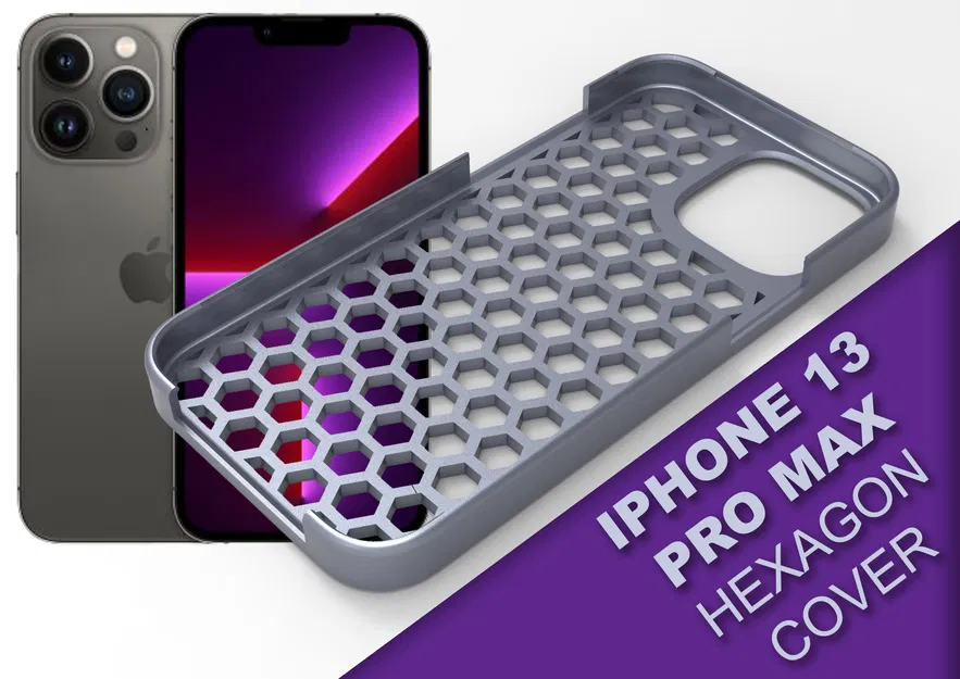 iPhone 13 Pro Max - Ốp lưng (Cover Case) thiết kế Hexagon - Image 1