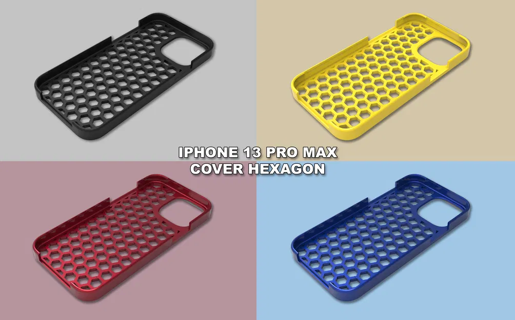 iPhone 13 Pro Max - Ốp lưng (Cover Case) thiết kế Hexagon - Image 2