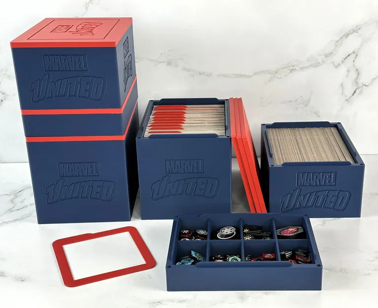 Hộp lưu trữ xếp chồng cho Marvel United (Deluxe Components) - Image 1