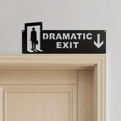 Biển Chỉ Lối Thoát "Dramatic Exit" Độc Đáo Cho Mọi Không Gian