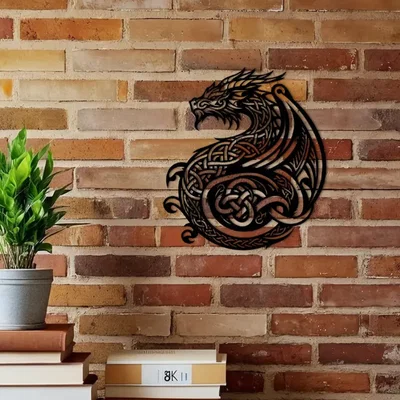 Tranh Rồng Celtic 3D Treo Tường Độc Đáo