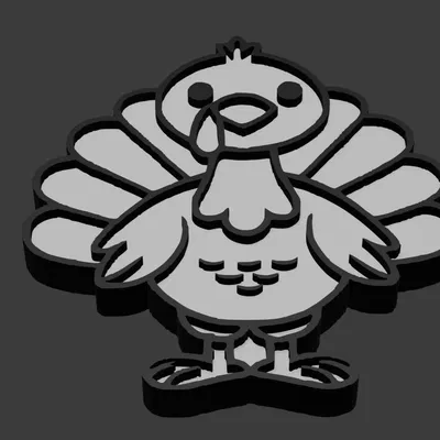 Móc Khóa Gà Tây Lễ Tạ Ơn 3D - Quà Tặng Độc Đáo