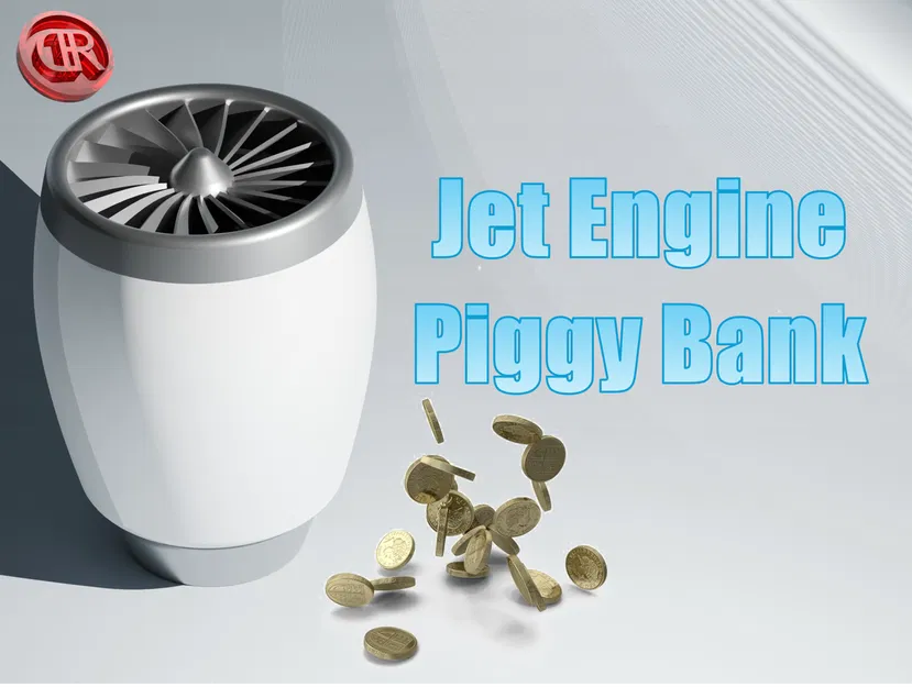 Heo Đất Động Cơ Phản Lực (Jet Engine Piggy Bank) - Image 1